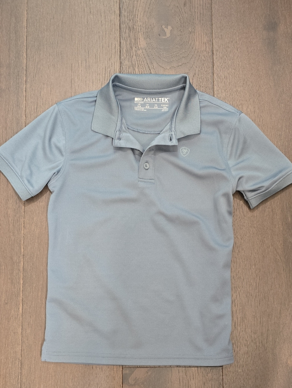 Ariat Blue Boys' AriatTek Performance Polo